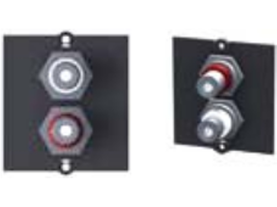 Painel frontal modular Snap In Rca X 2 preto Bachmann