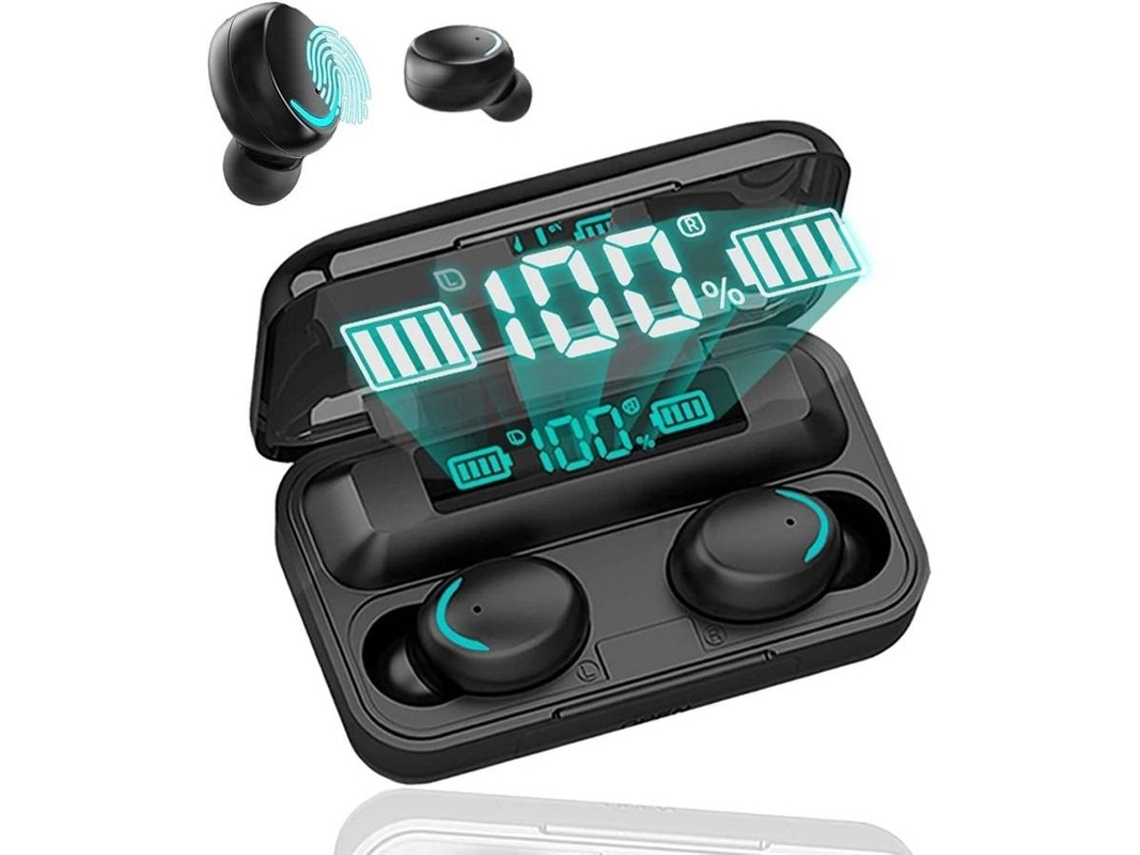 Fones Bluetooth 5.0 Tws Ipx7 Hd Microfone Android/ios Preto