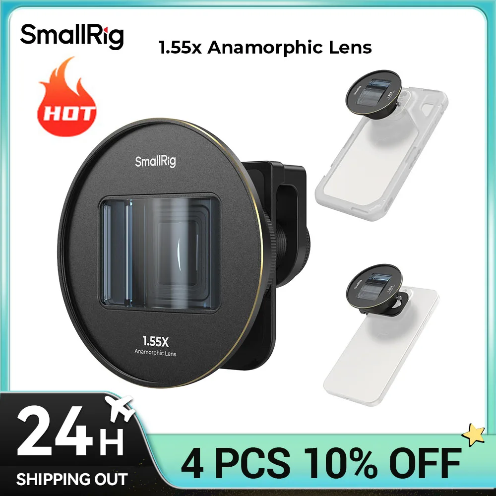 Lente Anamórfica 1.55x Para Celular, Compatível Com Dispositivos T-mount, Imagens Cinematográficas 2.76:1, Modelo 3578b