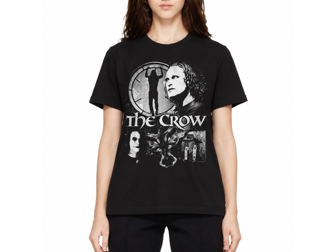 Rockinstone The Crow Movie Collage Black Adult T-shirt Size:l