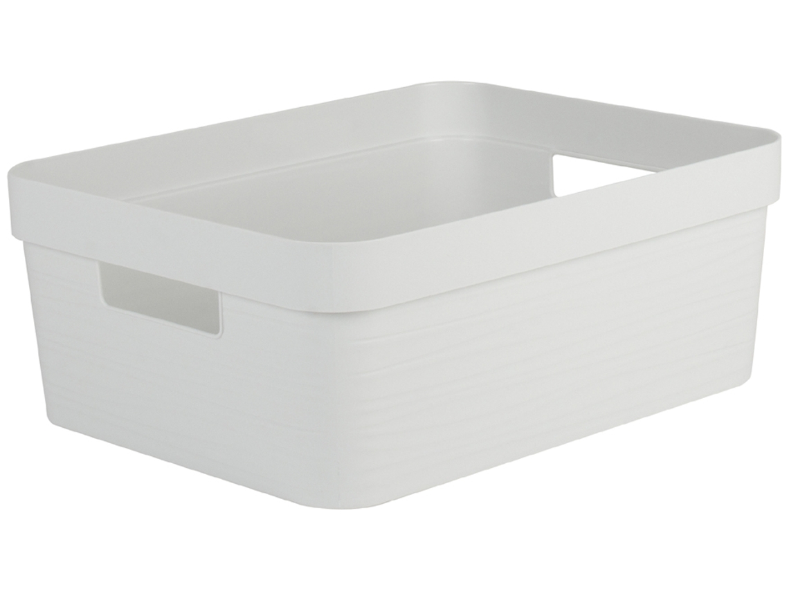 Caixa de Armazenamento EDA Stone 12 Litros Pp Branco