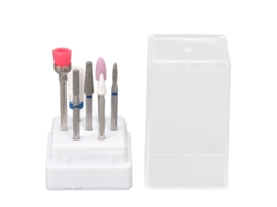 Caja Portabrochas De Esmalte De Uñas Con 7 Agujeros Para Manicura Y Pedicuría En Salones De Belleza