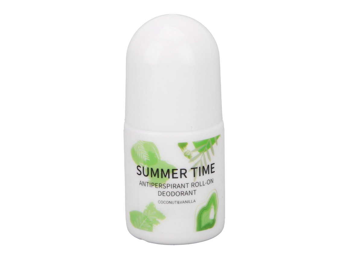 Baunilha Coconut Roll On Desodorante Perfume 30ml Reduz Sudorefeito Com Fragrância Duradoura