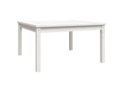 Garden Table, Garden Tables Vidaxl Branco Madeira De Pinho (82.5 X 82.5 X 45 Cm)
