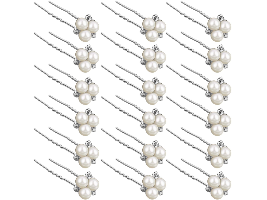 18 Peças Acessórios Para Cabelo Noiva Pinça De Pérola Acessórios Para Cabelo Casamento Noivas Damas De Honra Meninas Flor