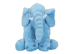 Mali brinquedo Pelúcia Elefante Fofo Macio Travesseiro Decorativo Infantil Azul