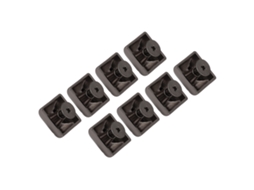 20 Conjuntos De Parafusos De Rebite Com Pontas Quadradas Piramidais Punk Em Aço Zincado 15mm Cor Pistola