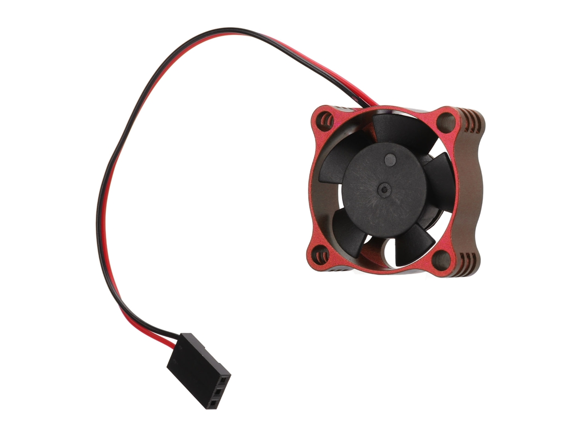 Ventoinha Resfriamento Alumínio 30x30mm Carro Rc Vermelha
