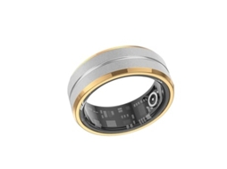 Smart Ring de Rastreamento de Saúde AUJEZON X1 Ip68 Nível À Prova D'Água 7# Prata e Ouro