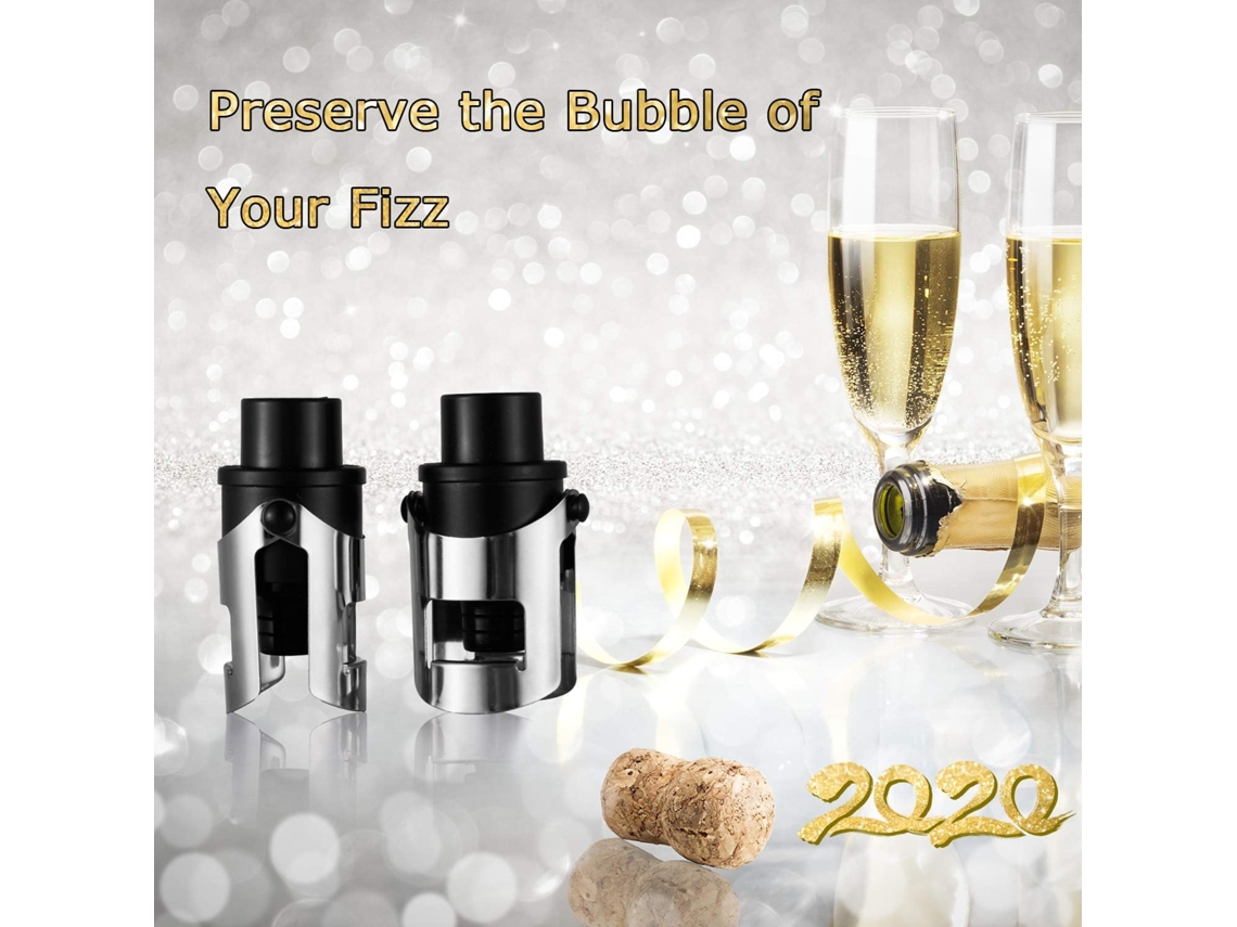 Conjunto De 2 Rolhas Para Champanhe, Vinho