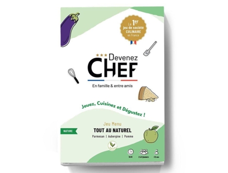 Kit de Cozinha DEVENEZ CHEF Torne-Se Um Chef Culinário Menu Totalmente Natural