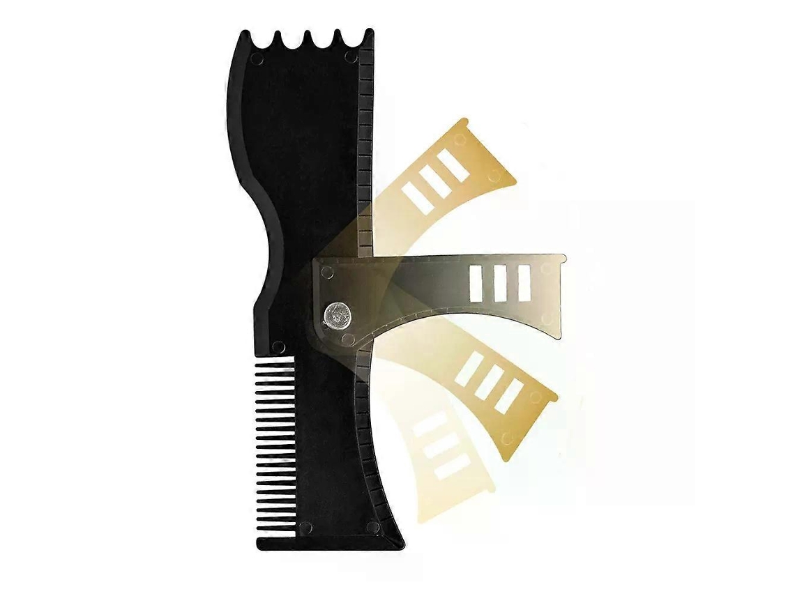 Pente Modelador De Barba E Cabelo, Multifuncional De Abs, Para Modelagem Precisas