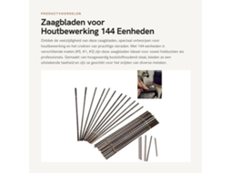 Keuze Voor Zaagbladen 144 Eenheden - Hard Staal - Voor Houtbewerking/sieraden - Hoge Taaiheid - Geschikt Voor Metaal - Gloednieuw - Zaagblad
