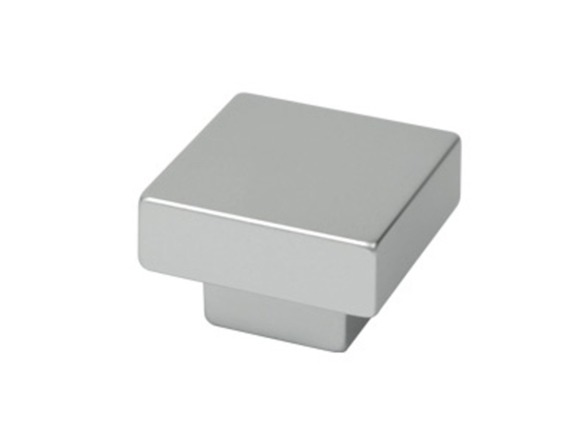 Puxador para Móveis em ABS com 30x30 mm de diâmetro e pintura Cromada Fosca, pacote de 36 peças HARDWAREXCHANGE