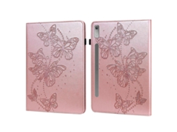 Capa de couro com estampa de borboleta em relevo para Lenovo Pad Pro 2022 11,2 polegadas / Tab P11 Pro 2ª geração (Webake)