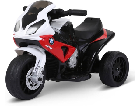 HOMCOM Mota Elétrica BMW Triciclo Trimota Infantil 6V Motobicicleta para Crianças 18-36 Meses com Luzes e Música 66x37x44 cm