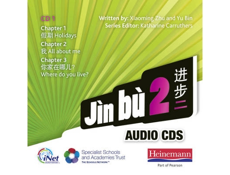 Livro jin bu 2 audio cd a (11-14 mandarin chinese) de xiaoming zhu,yu bin (inglês)