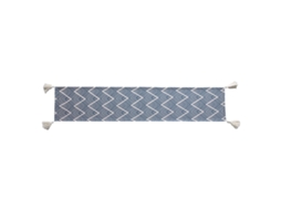 13 X 70 Padrão Ondulado Mesa de Jantar Toalha de Mesa Adequado para Café Decoração de Mesa de Fazenda Longa Azul Marinho