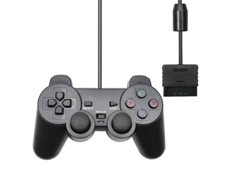 Controlador Com Fio De Cor Transparente Para Ps2/ps1 Console Vibração Joystick Gamepad Joypad Para Sony Playstation2 Mando Controlador Tectinter