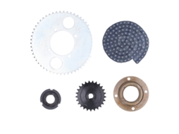 Kit de Cuerda e Piñón 54t, 4 Orificios, 25t, 116 Eslabones, Conector de Volante S/MARCA