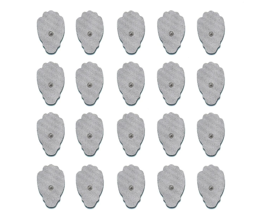 Lurelia Eletrodos Autoadesivos Tens/ems 20 Unidades 3 X 1,77 Polegadas 3,5 Mm Reutilizáveis Conforto Diário