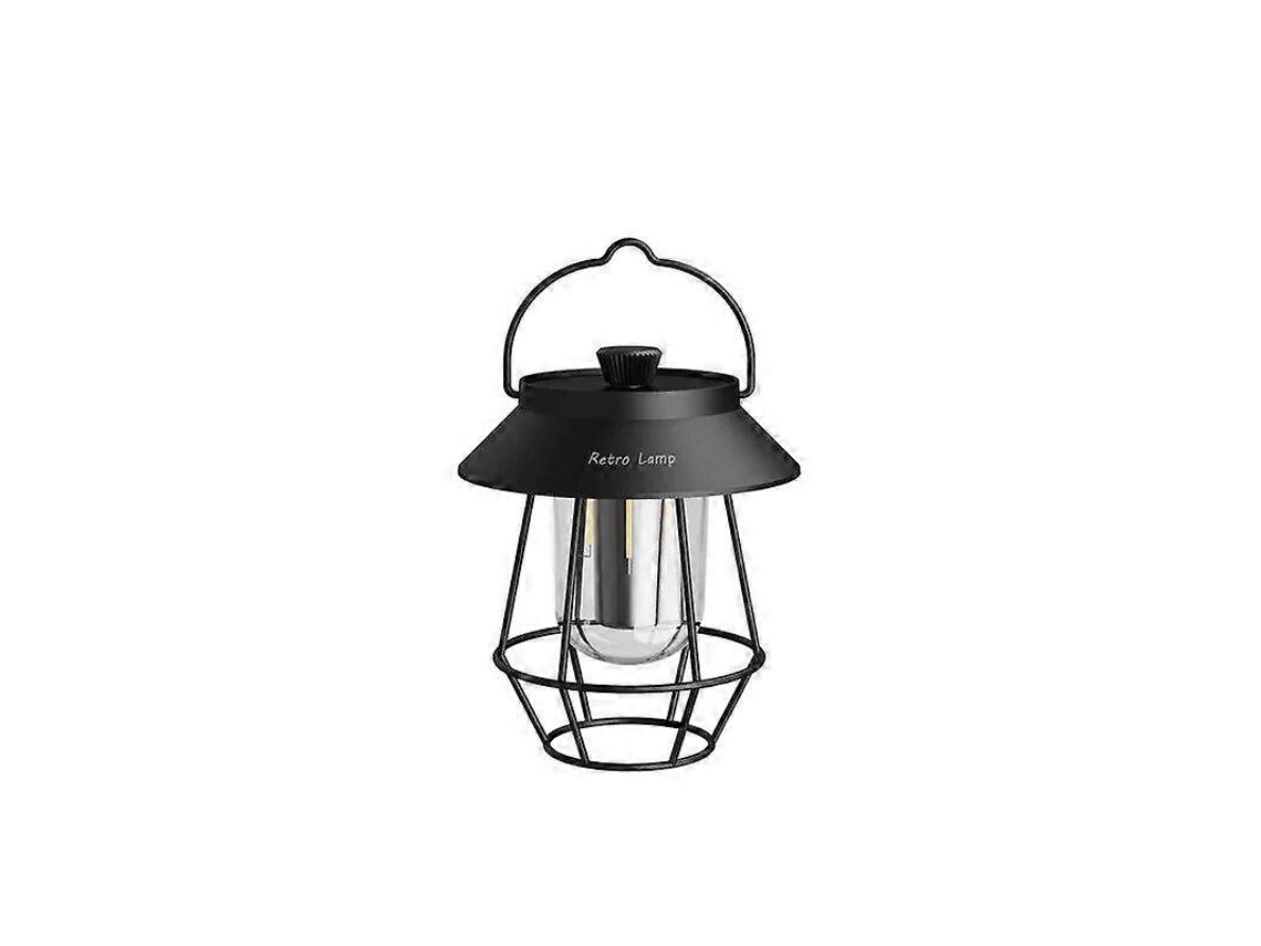 Lanterna Portátil Retrô Para Acampamento Ao Ar Livre, Led, Recarregável Por Usb, 3 Modos De Iluminação, Luz Para Barraca Suspensa. Olysi Shop