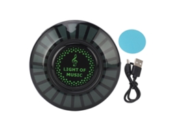 Luz De Ritmo Por Controle De Som Rgb Magnética Para Carro, Luz Ativada Por Voz, Lâmpada De Música F5
