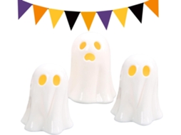 Decoração De Fantasma Em Miniatura, Estátua De Fantasma De Com Luz , Enfeites Em Miniatura Gokoco