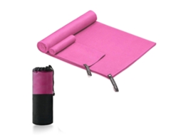 Toalha De Resfriamento Microfibra Secagem Rápida Macia Confortável Para Natação Fitness Esportes Praia Cor Rosa