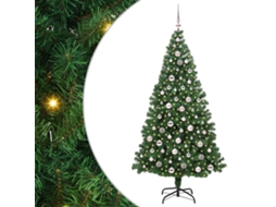 Conjunto 1 Luzes De Cordão Decorativas Vidaxl Verde Pvc (210 Cm)