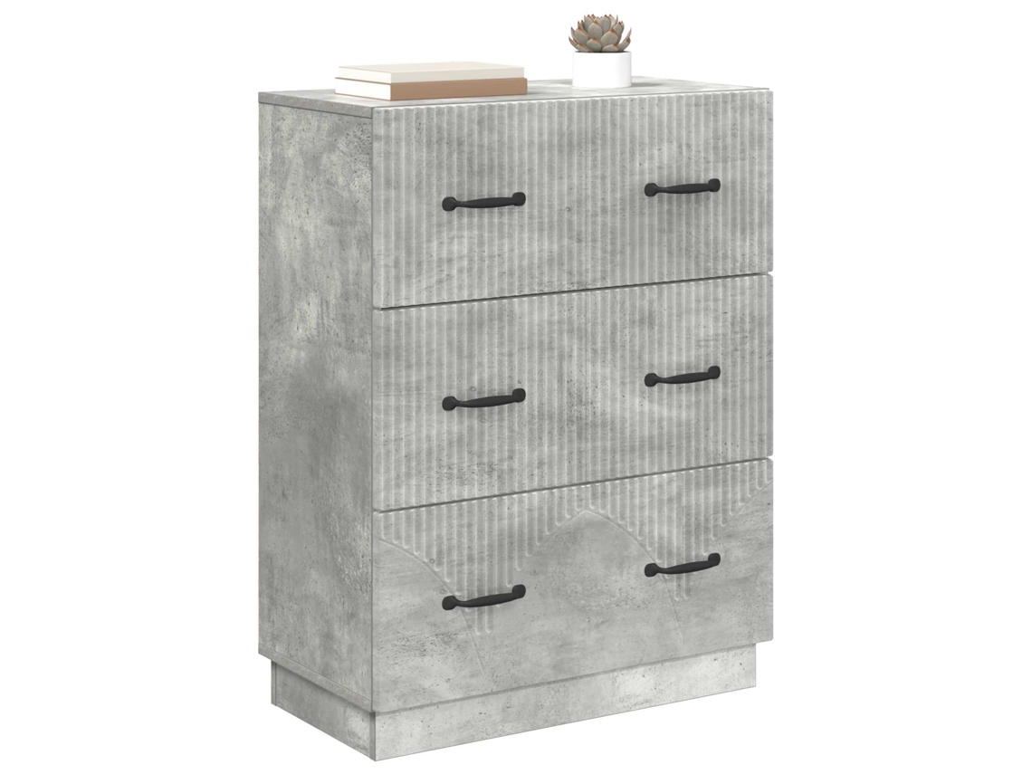 Gabinete de Gavetas Cinzento Cimento 66x34,5x87 Cm MAISON EXCLUSIVE