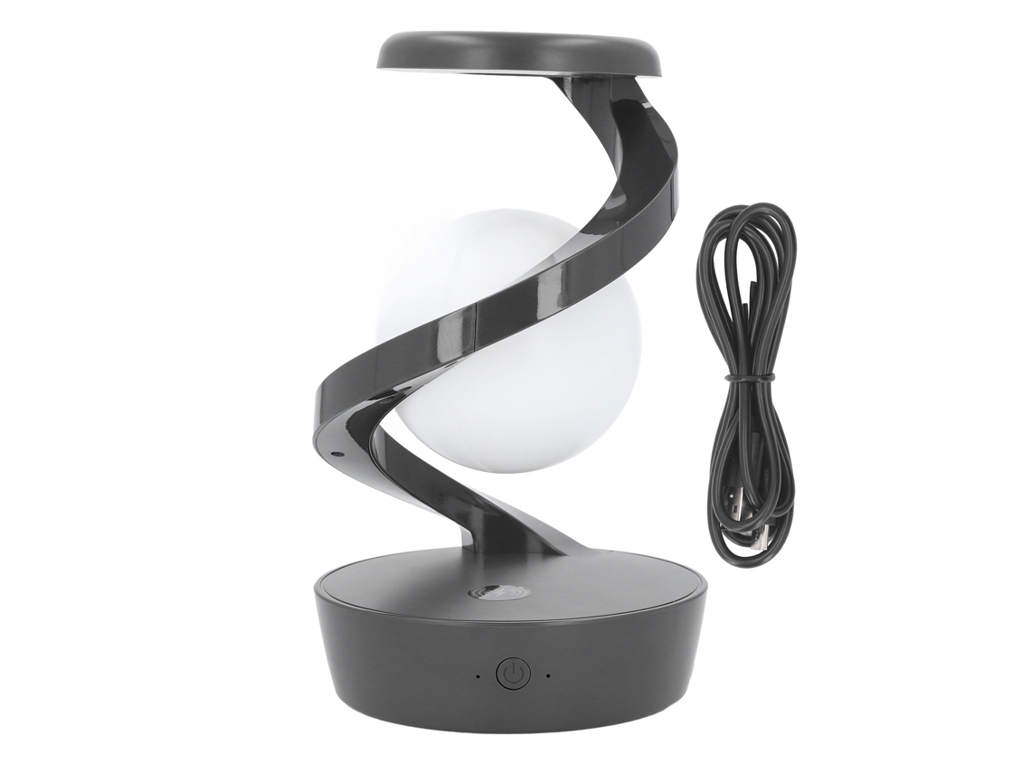 Lâmpada de Mesa flutuante 3D com carregamento sem fio LED spiral decorativa para quarto e escritório com S/MARCA