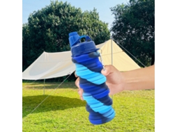 Garrafa de Silicone Plegável 500ml Outdoor Ciclo Sem Vazamento