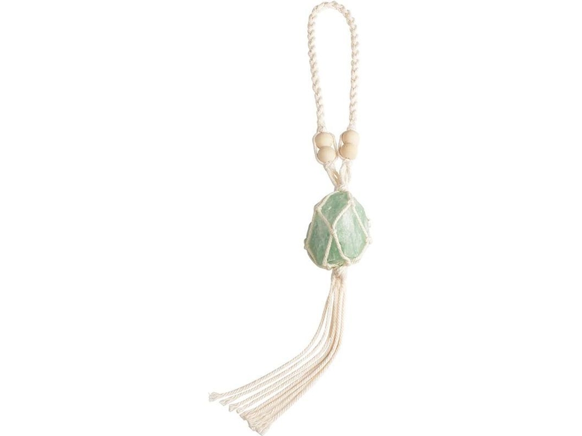 Cristal de fluorita verde, para meditação, cura, pendente para carro, janela, decoração residencial S/MARCA