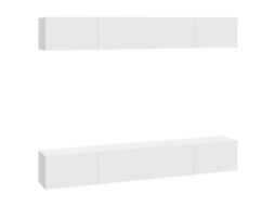 Wall-mounted Tv Cabinet Set, Wall-mounted Tv Cabinet Sets Vidaxl Branco Madeira Processada (n/a)