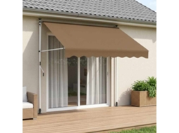Vidaxl Toldo Retrátil Manual Bege 300 Cm