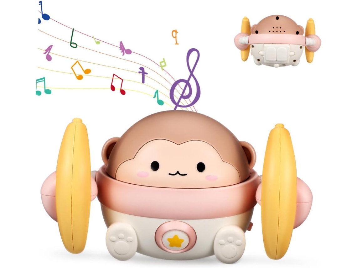 Macaco Rastejante Elétrico Para Meninos E Meninas Com Luzes E Música Interativa.