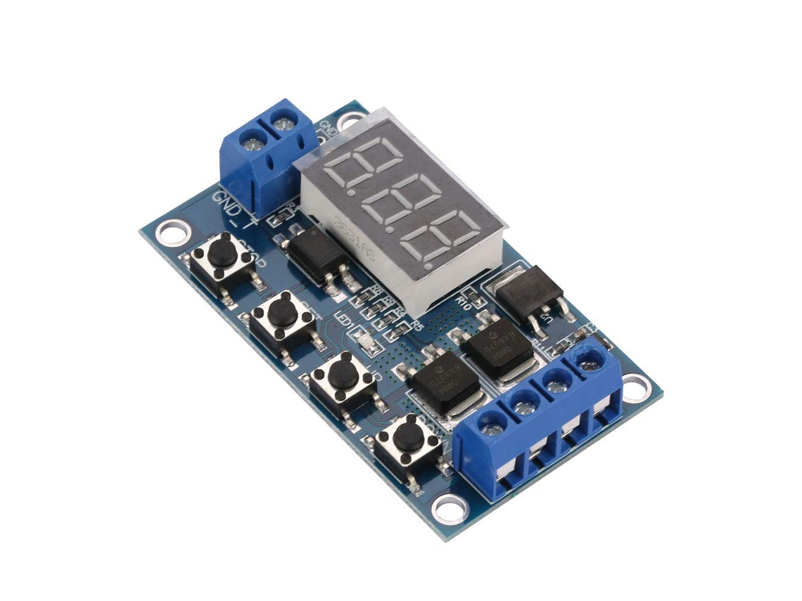 Módulo De Relé Retardo Com Temporizador Qiilu 12v Interruptor Ciclo