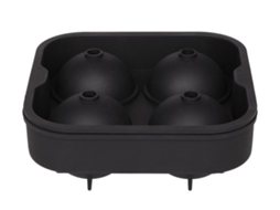 Molde De Silicone Para Bolas Gelo Maku Black