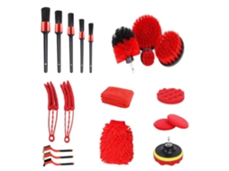 Kit De 21 Escovas De Detalhamento Para Carro, Multifuncional, Limpeza De Rodas, Exterior, Interior E Cortinas Residenciais