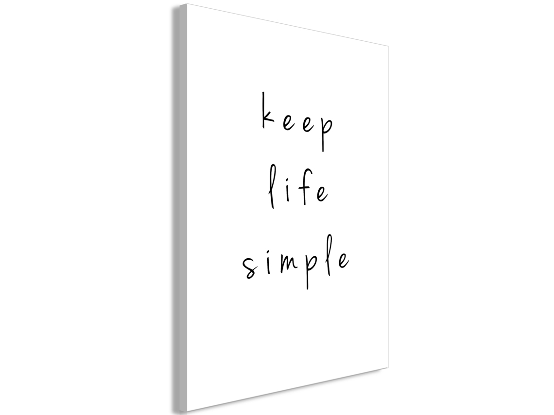 Quadro ARTGEIST Keep Life Simple (1 Part) Vertical (80x120)