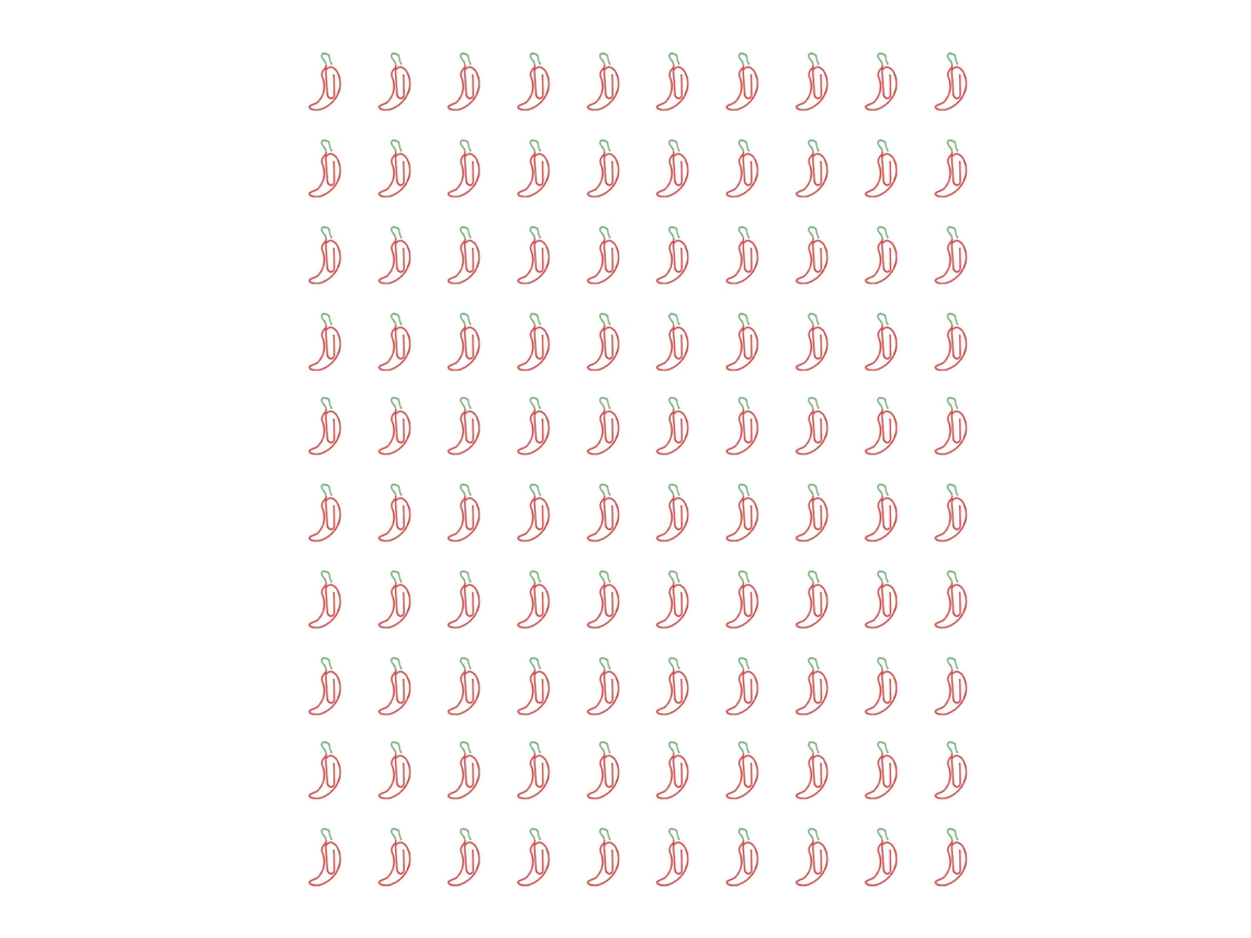 100 Clips de Papel Forma Pimienta Resistente Al Deslizamiento Y Herrumbre Metal para Uso Diario En Oficina