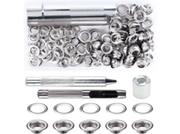 Kit De Olhos De Metal Com Ferramentas Para Reparo De Lona E Tenda (8mm)