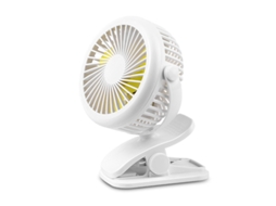 Ventoinha VOINEE Portátil USB Clip-On (3 Velocidades - Branco)