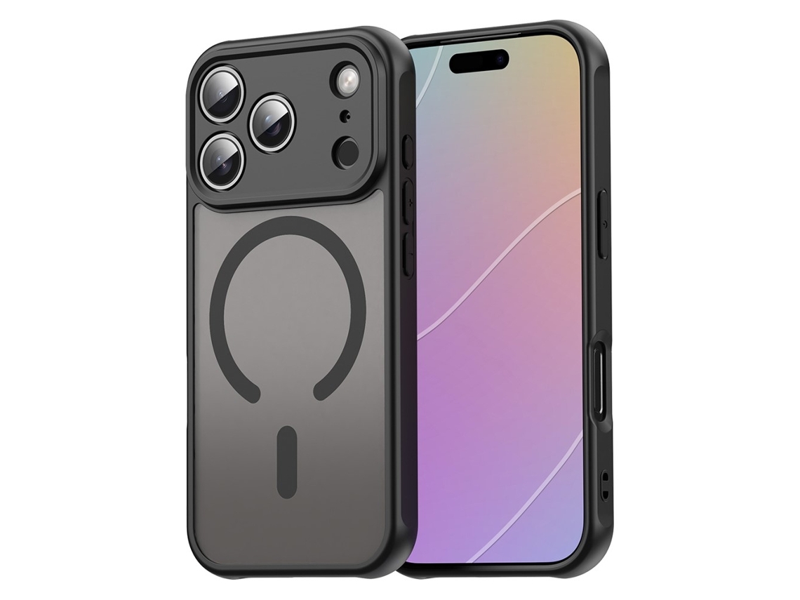 Capa Híbrida Fosca Skalo Para Iphone 17 Pro - Preta