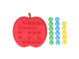 Primerox brinquedo Lagarta Come Maçãs Educativo Jogo Lógico Interativo Infantil Quebra cabeça