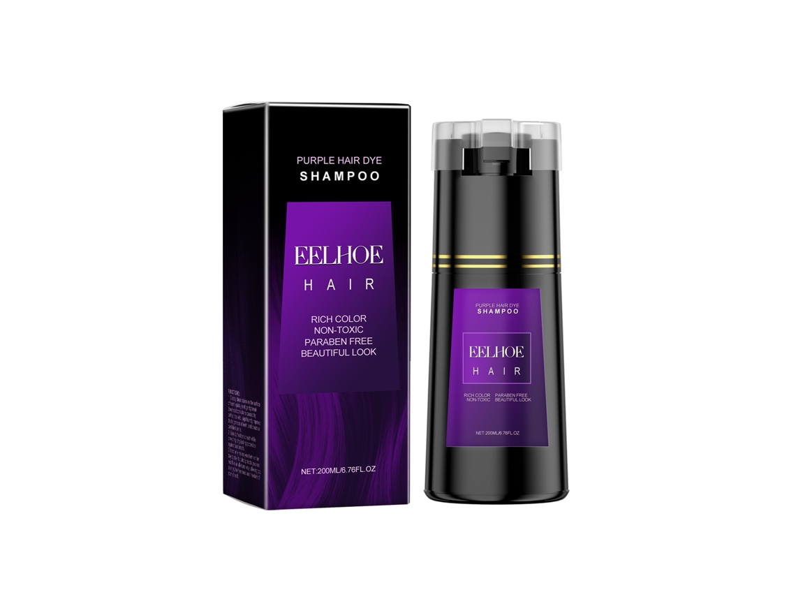 Shampoo Tintura Roxo Cabelo Colorir Cuidar