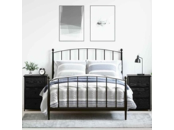 Vidaxl Armário de Cabeceira 2 Pcs Carvalho Preto 40 X 36 X 60 Cm
