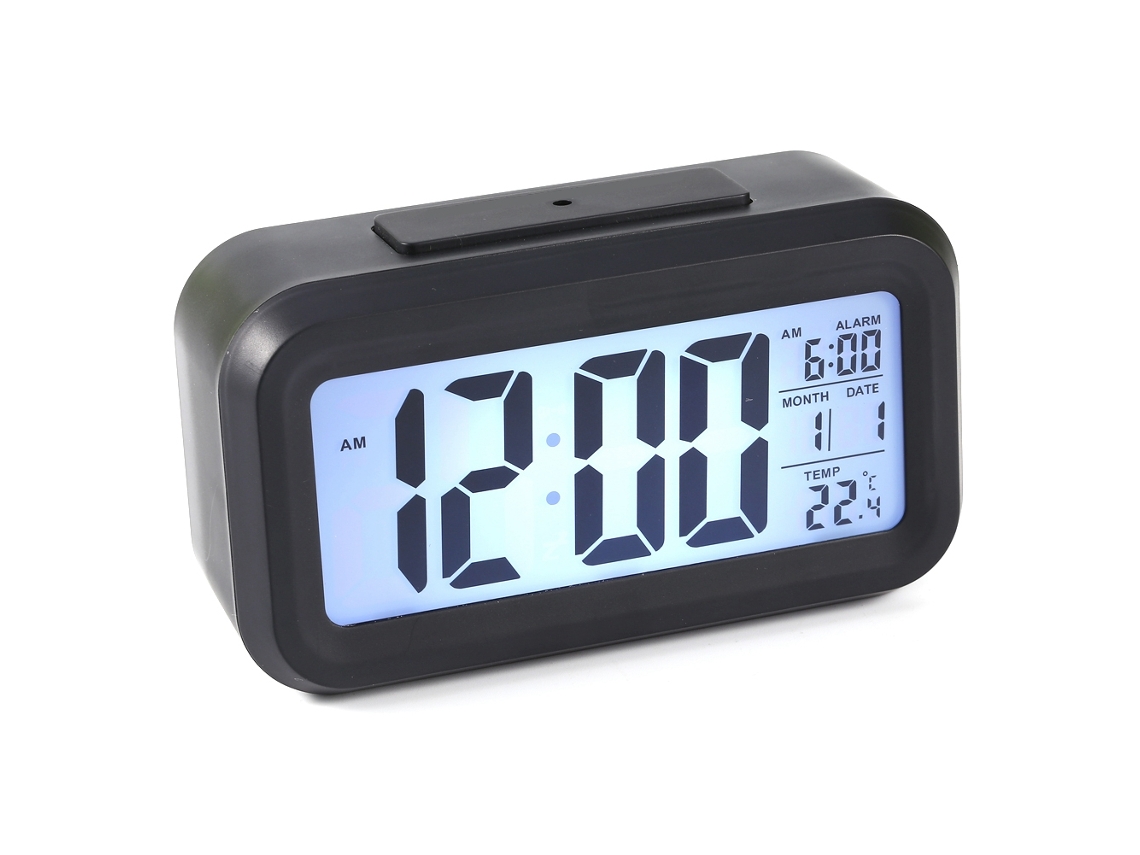 Relógio De Mesa Led Soneca Com Exibição De Temperatura