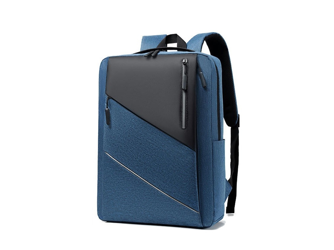 Mochila para Laptop Bolsa de Trabalho de Negócios Mochila Resistente À Água para Homens com Porta de Carregamento Usb Bookbags-Azul